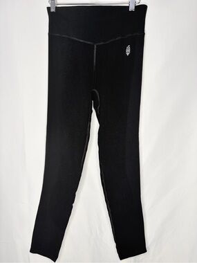 FP Movement Black High Rise Leggings Textured Side Panels Athletic Yoga Pants